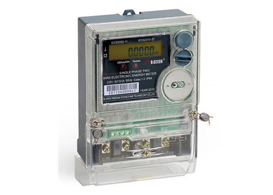 IEC 62053 23 5 20 ένας πολυ μετρητής 1 ηλεκτρικής ενέργειας ποσοστού ηλεκτρικός μετρητής φάσης 2kw