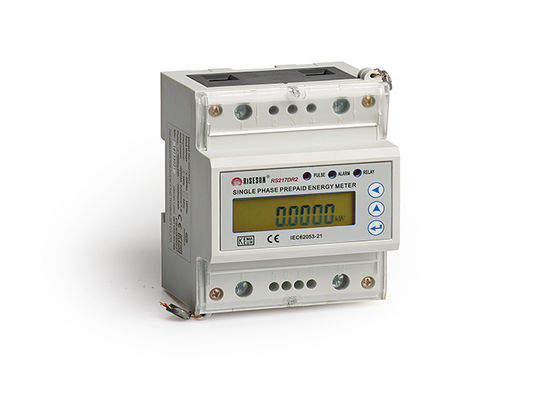35mm DIN EN μετρητής ηλεκτρικής ενέργειας Modbus μέτρου 50022 ραγών ηλεκτρικός προπληρωμένος